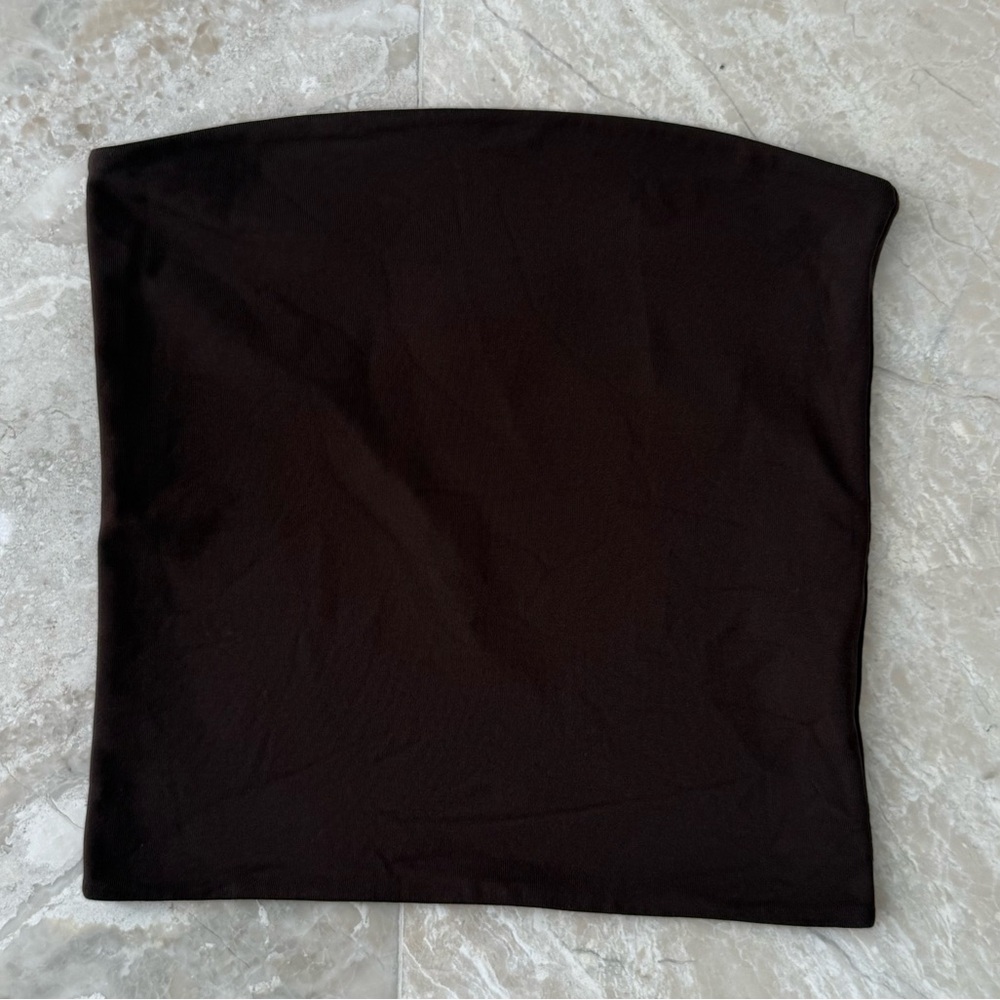 Aritzia Babaton Dark Brown Tube Top